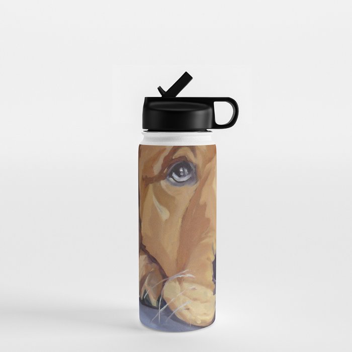 Golden Retriever Dog Portrait Water Bottle Gallery Image 1
