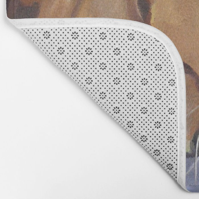 Golden Retriever Dog Portrait Bath Mat Gallery Image 2