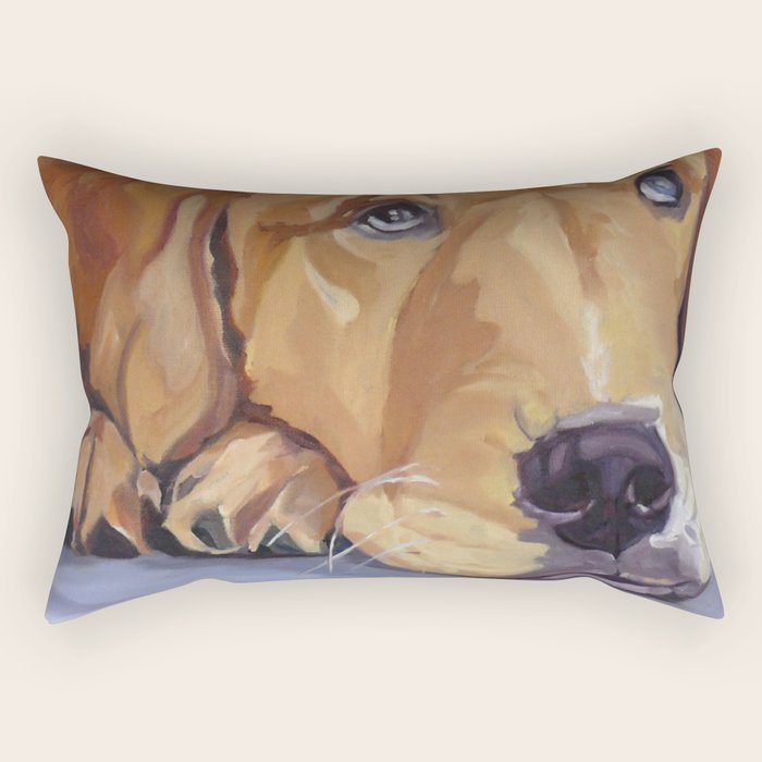 Golden Retriever Dog Portrait Rectangular Pillow Gallery Image 2