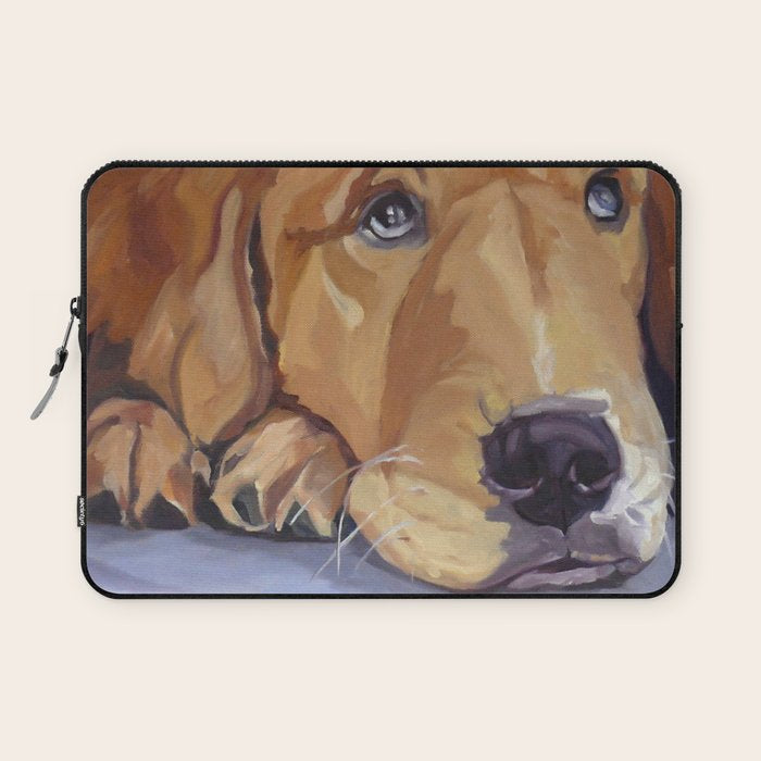 Golden Retriever Dog Portrait Laptop Sleeve Gallery Image 1