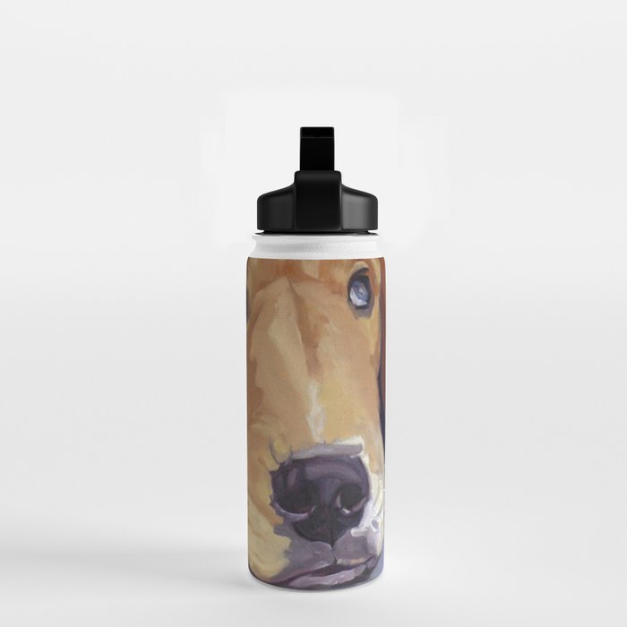 Golden Retriever Dog Portrait Water Bottle Gallery Image 2