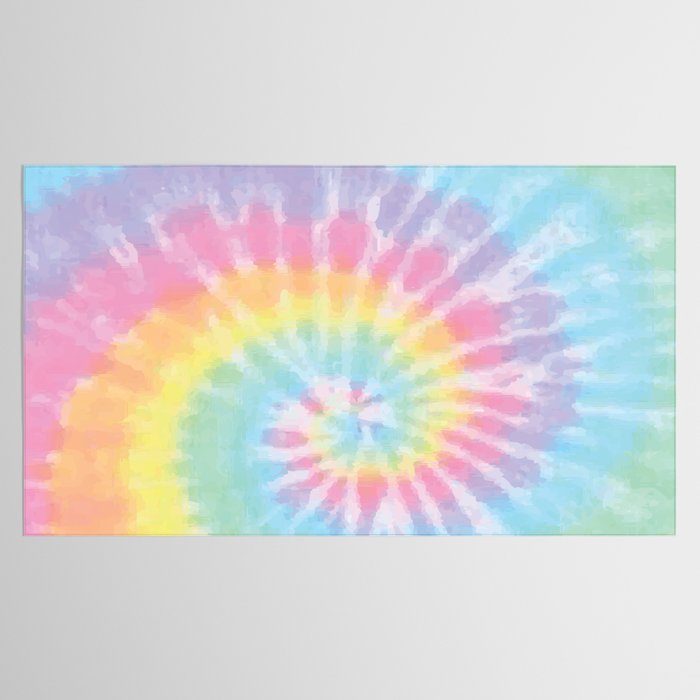 Pastel Tie Dye Tablecloth Gallery Image 2