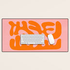 Tangerine & Sundown: Matisse Paper Cutouts 12 Desk Mat Gallery Image 1