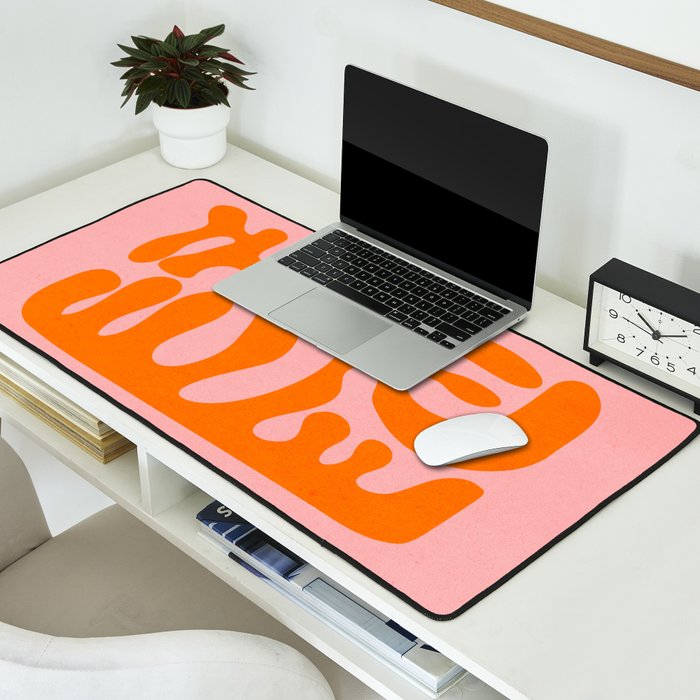 Tangerine & Sundown: Matisse Paper Cutouts 12 Desk Mat Gallery Image 2