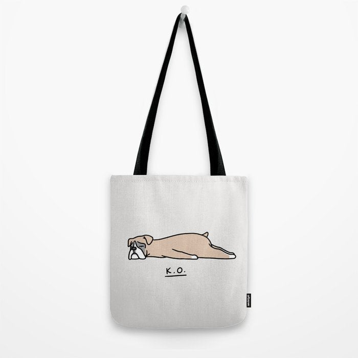 The Moody Puppies - Boxer Tote Bag Gallery Image 2