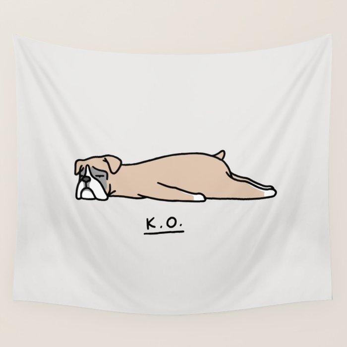 The Moody Puppies - Boxer Wall Tapestry Gallery Image 4