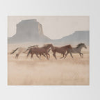 Southwest Horses Throw Blanket Gallery Image 2