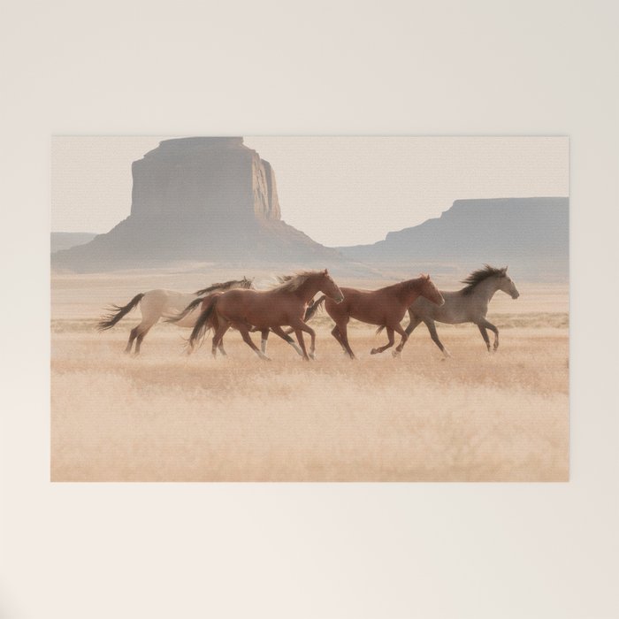 Southwest Horses Welcome Mat Gallery Image 1