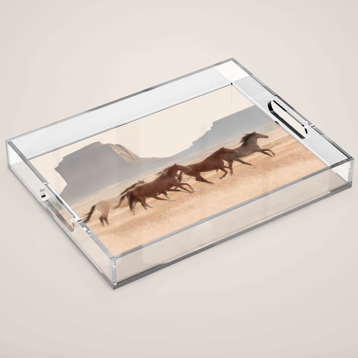 Southwest Horses Acrylic Tray Gallery Image 1