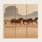Southwest Horses Wood Wall Art Gallery Image 1