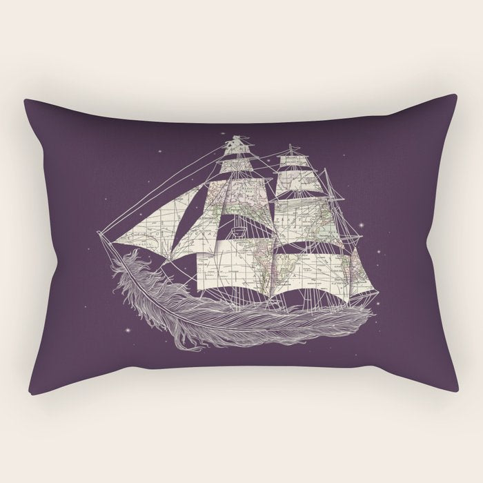 Wherever the wind blows Rectangular Pillow Gallery Image 2