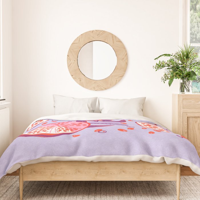 Pomegranate Fruit Still Life Duvet Cover Gallery Image 3