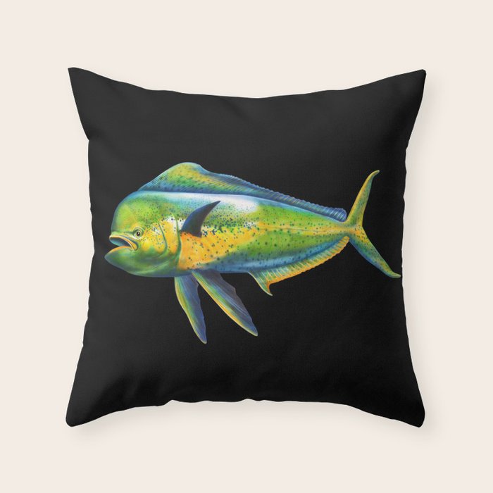 Mahi Mahi Throw Pillow Gallery Image 1