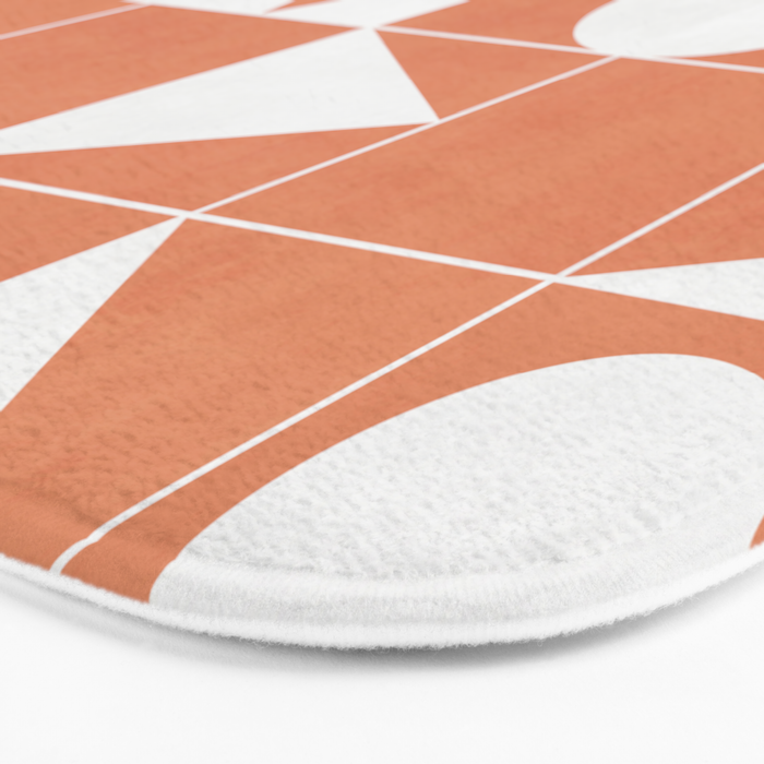 My Favorite Geometric Patterns No.14 - Coral Bath Mat Gallery Image 3