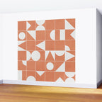 My Favorite Geometric Patterns No.14 - Coral Wall Mural Gallery Image 2