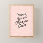 Self Love Boobs Pattern on peach Mini Art Print Gallery Image 1