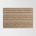 Burlap Mud Cloth Pattern  Rug Gallery Image 2