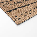 Burlap Mud Cloth Pattern  Welcome Mat Gallery Image 2