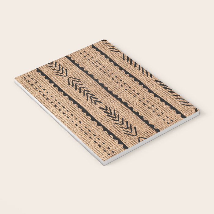 Burlap Mud Cloth Pattern  Notebook Gallery Image 3