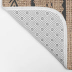 Burlap Mud Cloth Pattern  Bath Mat Gallery Image 2