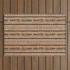Burlap Mud Cloth Pattern  Outdoor Rug Gallery Image 1