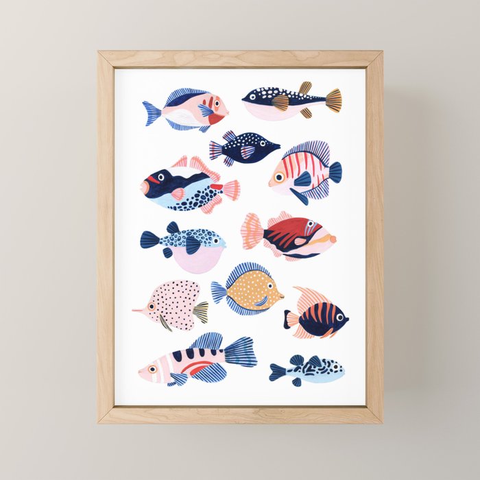 Tropical Fiji Fish Mini Art Print Gallery Image 1