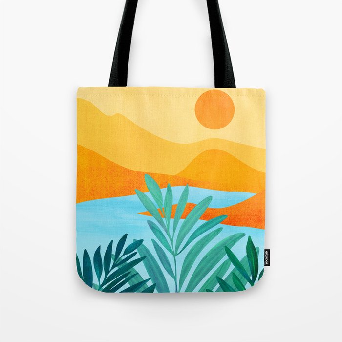 Summer Mountains Landscape Series Tote Bag Gallery Image 1