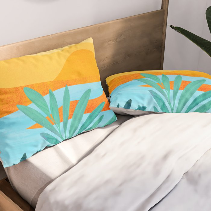 Summer Mountains Landscape Series Pillow Sham Gallery Image 2