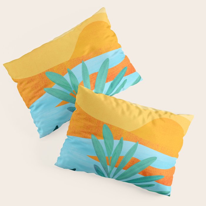 Summer Mountains Landscape Series Pillow Sham Gallery Image 1