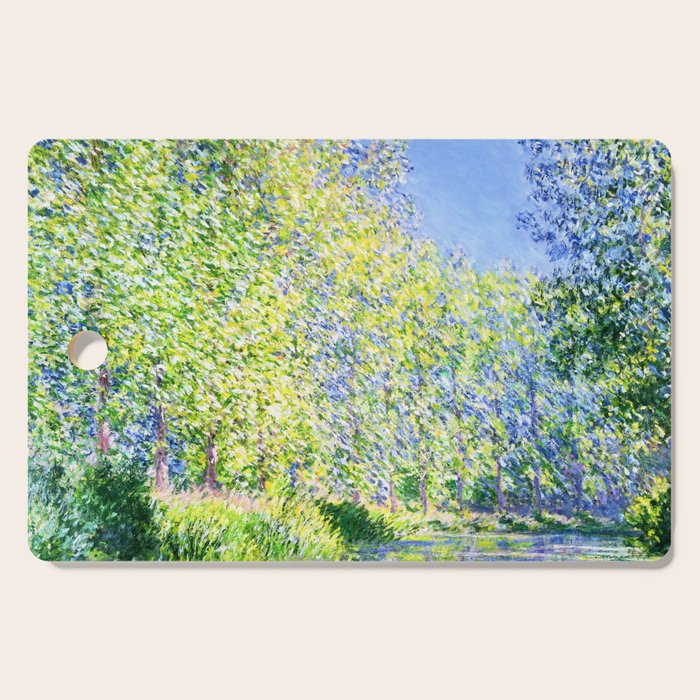 Monet: Bend in the River Epte Cutting Board Gallery Image 1