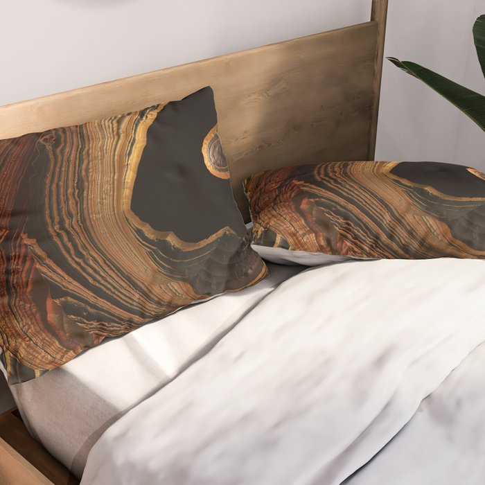 Tiger's Eye Canyon Pillow Sham Gallery Image 2