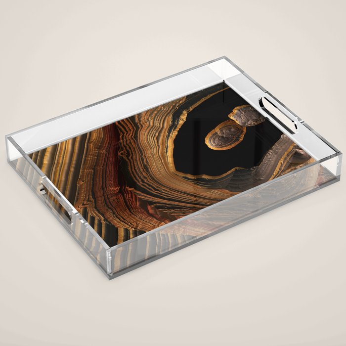 Tiger's Eye Canyon Acrylic Tray Gallery Image 1