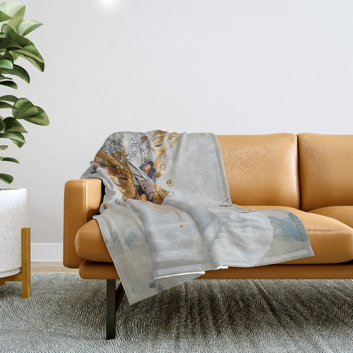 Silence and Simplicity Throw Blanket Gallery Image 1