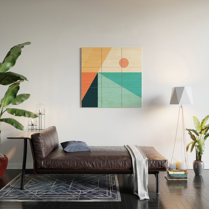 Geometric 1711 Wood Wall Art Gallery Image 2