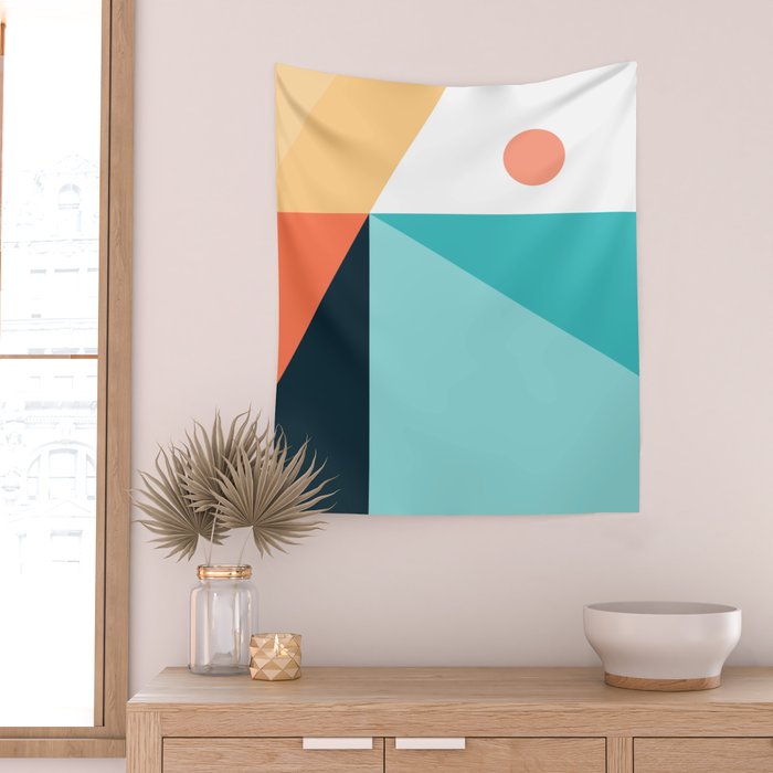 Geometric 1711 Wall Tapestry Gallery Image 2