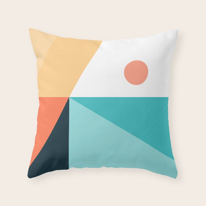 Geometric 1711 Throw Pillow Gallery Image 1