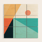 Geometric 1711 Wood Wall Art Gallery Image 1