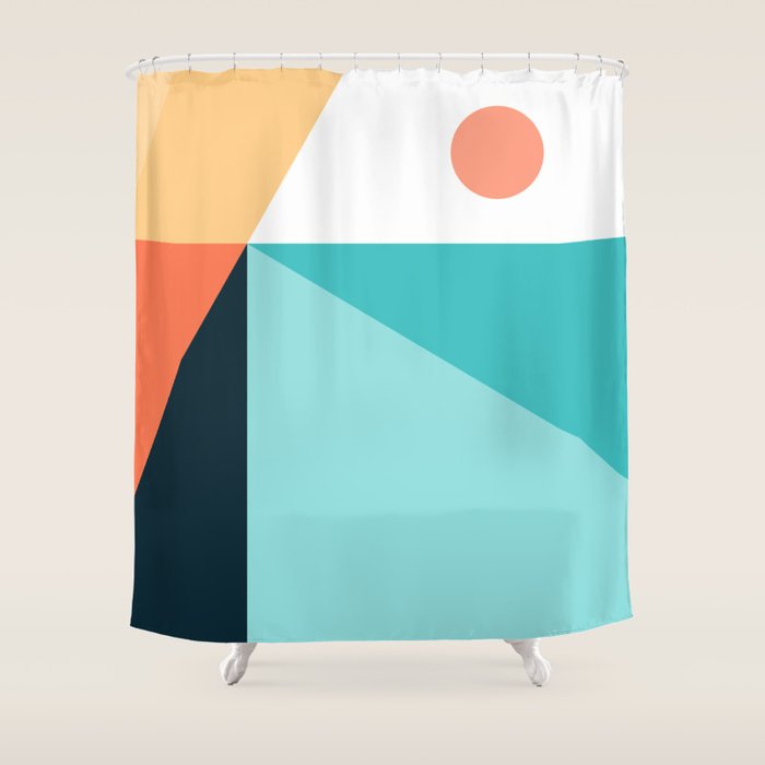 Geometric 1711 Shower Curtain Gallery Image 1