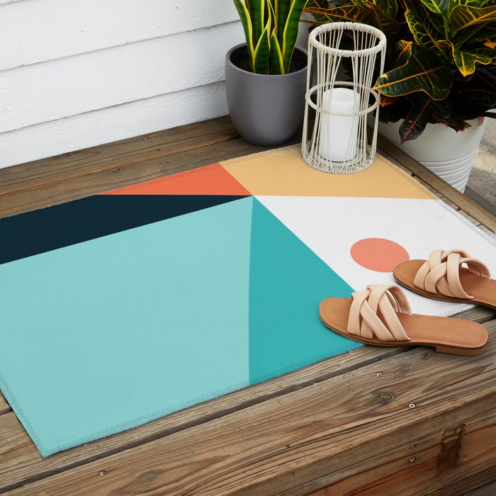 Geometric 1711 Outdoor Rug Gallery Image 2