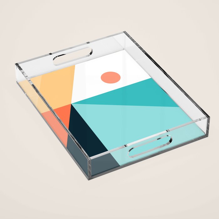 Geometric 1711 Acrylic Tray Gallery Image 1