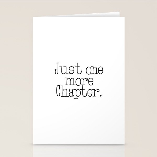 Just one more chapter Stationery Card Gallery Image 1
