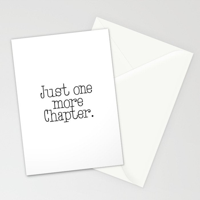 Just one more chapter Stationery Card Gallery Image 2