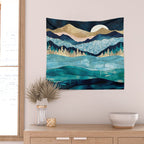 Midnight Ocean Wall Tapestry Gallery Image 2