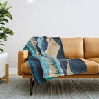Midnight Ocean Throw Blanket Gallery Image 1