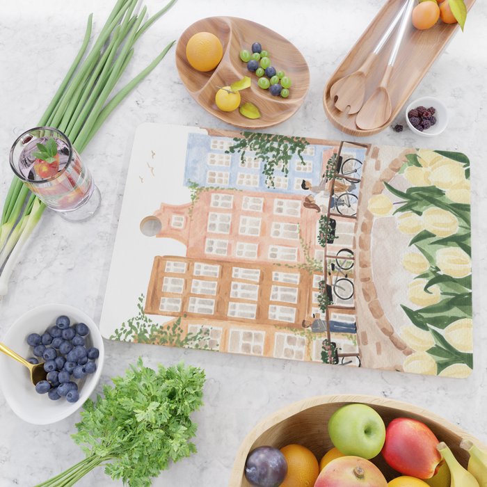 Amsterdam in the Spring Cutting Board Gallery Image 2