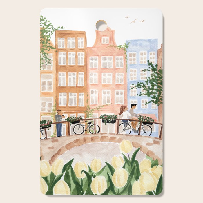 Amsterdam in the Spring Cutting Board Gallery Image 1