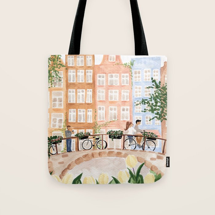 Amsterdam in the Spring Tote Bag Gallery Image 1