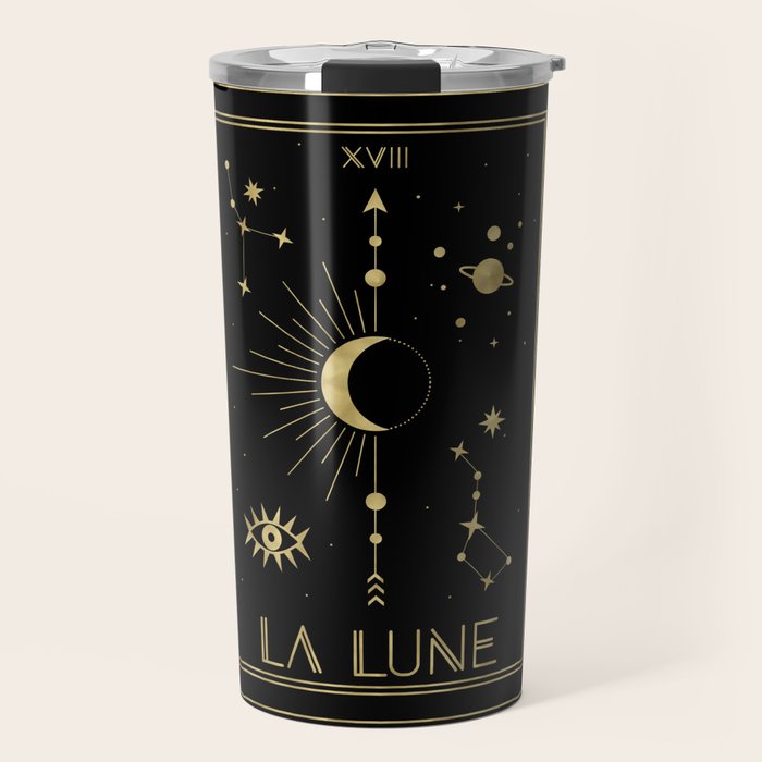 The Moon or La Lune Gold Edition Travel Mug Gallery Image 1