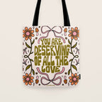 You Are Deserving Tote Bag Gallery Image 1