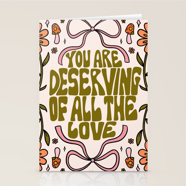 You Are Deserving Stationery Card Gallery Image 1